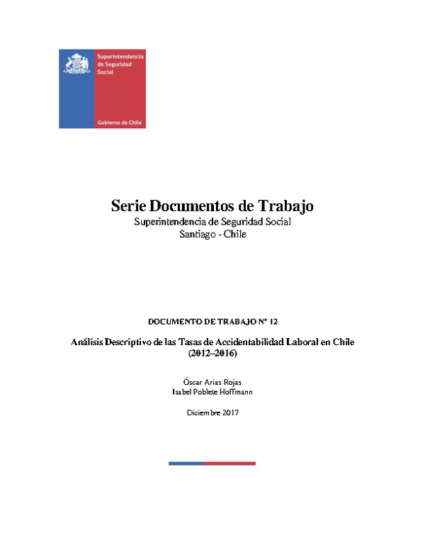 Análisis Descriptivo de las Tasas de Accidentabilidad Laboral en Chile (2012–2016)