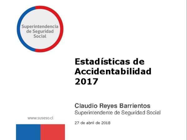 Estadísticas de Accidentabilidad 2017