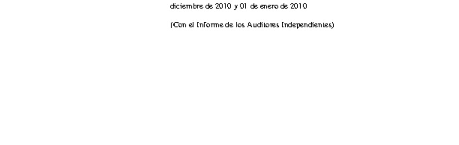 Los Andes: Estados financieros al 31 de diciembre de 2011