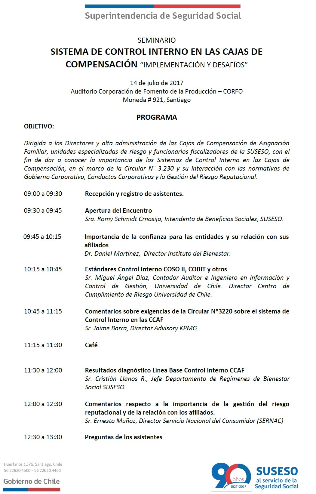 Programa Seminario Control Interno CCAF (imagen)