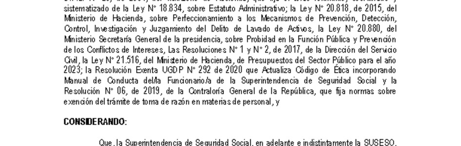Resolución Exenta Gabinete N°319/2023