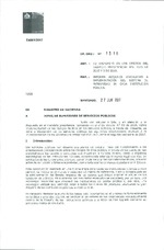 Of. Ord. N°1316/2017 del Ministerio de Hacienda
