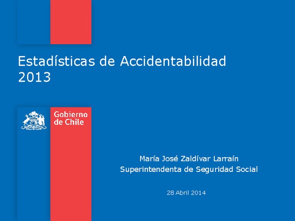 Estadísticas de Accidentabilidad 2013