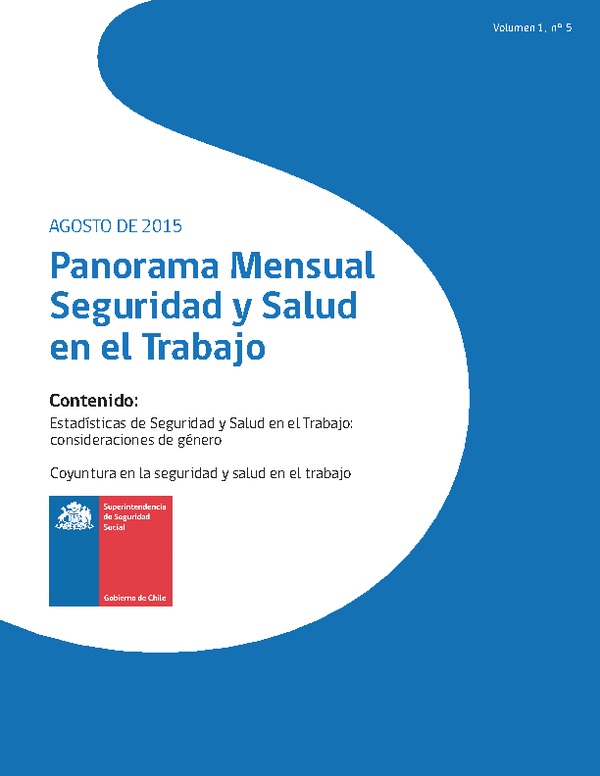 Panorama Mensual Seguridad y Salud en el Trabajo agosto 2015