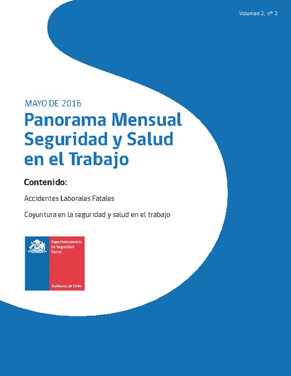 Panorama Mensual Seguridad y Salud en el Trabajo mayo 2016