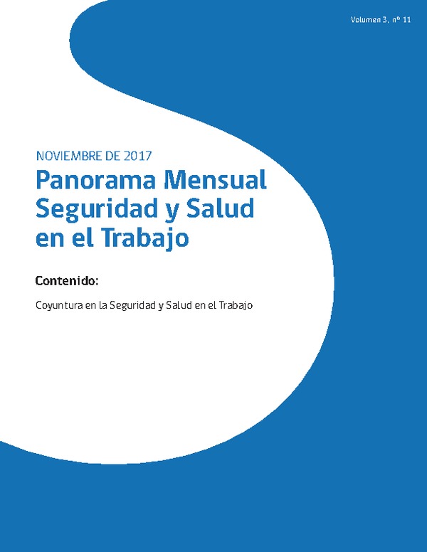 Panorama Mensual Seguridad y Salud en el Trabajo noviembre 2017