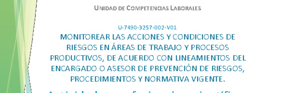 Unidad de Competencia Laboral 2 - Monitor de SST