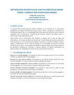 Metodología estadísticas de licencias médicas de origen común y subsidio por incapacidad laboral 2018