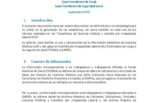 Metodología Estadísticas LM & SIL año 2022