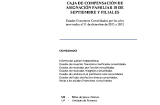 Estados financieros al 31 de diciembre de 2013