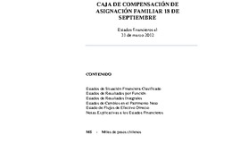 Estados financieros al 31 de marzo de 2012