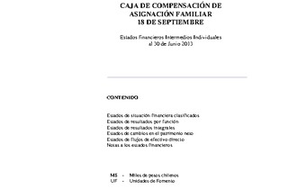 Estados financieros al 30 de junio de 2013