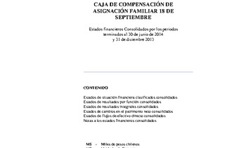 Estados financieros al 30 de junio de 2014