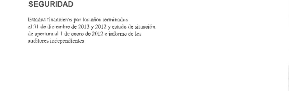 ACHS: Estados financieros individuales al 31 de diciembre de 2013