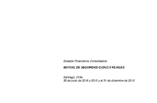 MUSEG CCHC: Estados financieros consolidados al 30 de junio de 2016