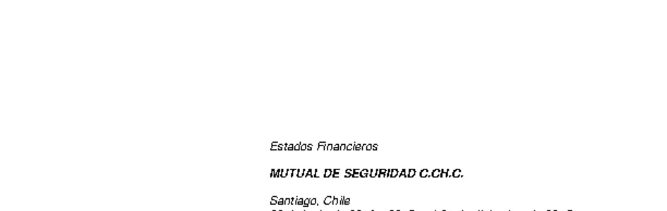 MUSEG CCHC: Estados financieros individuales al 30 de junio de 2016