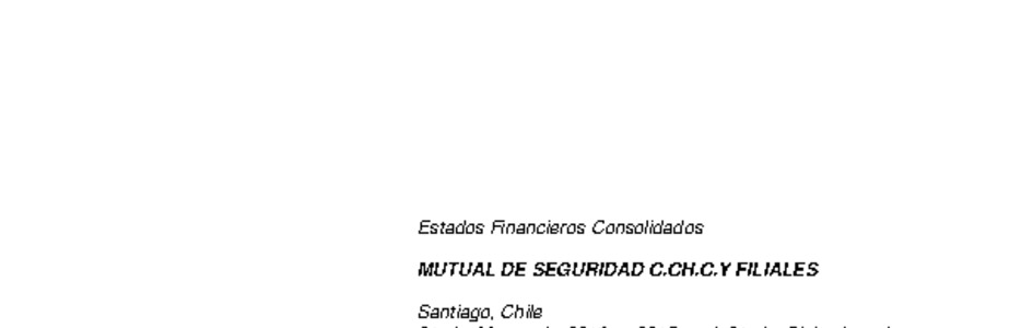 MUSEG CCHC: Estados financieros consolidados al 31 de marzo de 2016