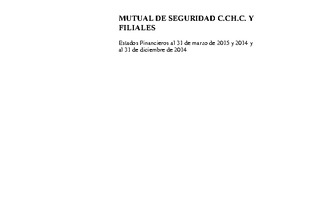 MUSEG CCHC: Estados financieros consolidados al 31 de marzo de 2015