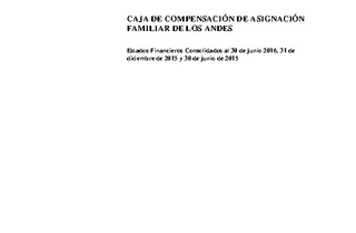 Estados financieros consolidados al 30 de junio de 2016