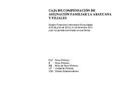 Estados financieros consolidados al 30 de junio de 2016