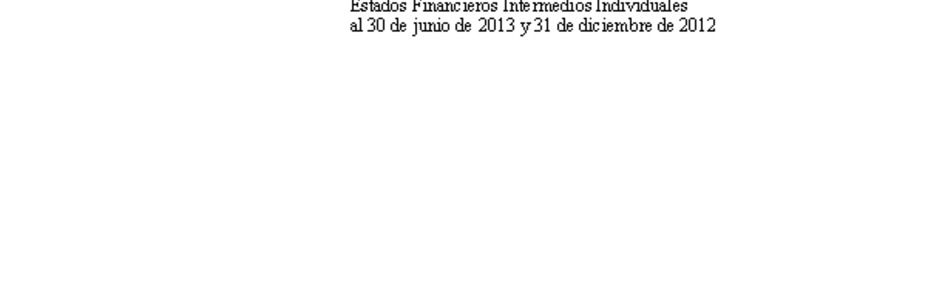 Estados financieros al 30 de junio de 2013