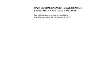 Estados financieros intermedios consolidados al 30 de septiembre de 2013