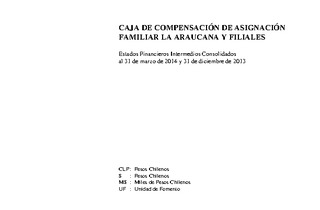 Estados financieros al 31 de diciembre de 2013