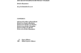 ACHS: Estados financieros consolidados al 31 de diciembre de 2017