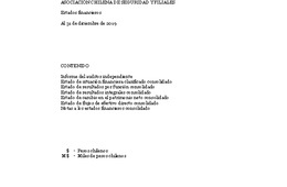 ACHS: Estados financieros consolidados al 31 de diciembre de 2019