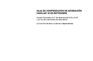 Estados financieros consolidados al 31 de diciembre de 2019 y 2018