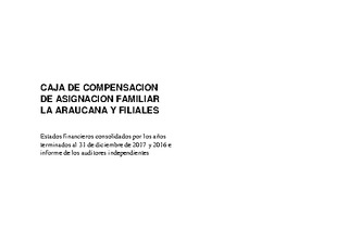 Estados Financieros Consolidados al 31 de diciembre de 2017 y 2016