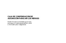 Estados Financieros Consolidados al 31 de diciembre de 2019 y 2018