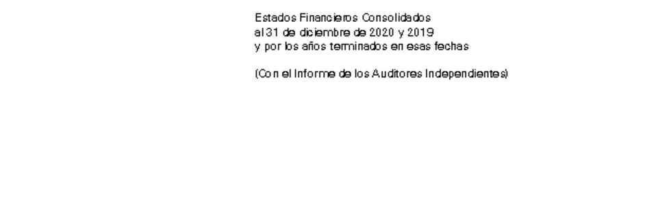 Estados Financieros Consolidados al 31 de diciembre de 2020 y 2019