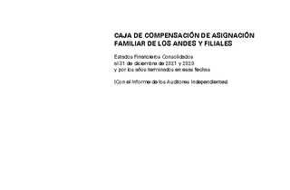 Estados Financieros Consolidados al 31 de diciembre de 2021 y 2020