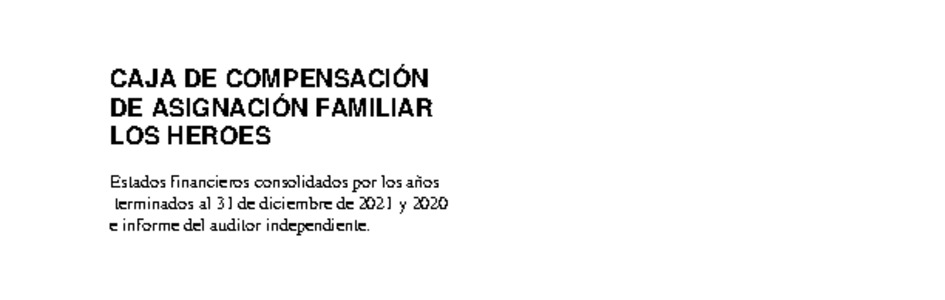 Estados Financieros Consolidados al 31 de diciembre de 2021 y 2020