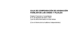 Estados Financieros Consolidados al 31 de diciembre de 2022 y 2021