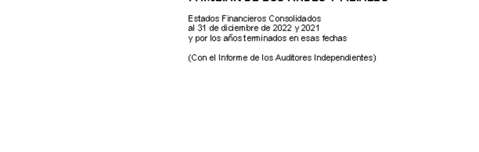 Estados Financieros Consolidados al 31 de diciembre de 2022 y 2021