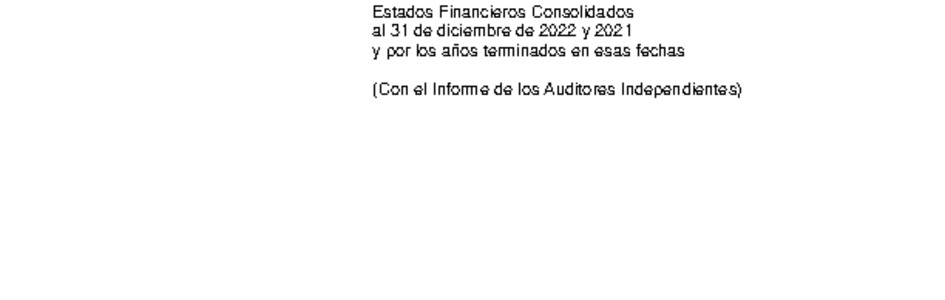 Estados Financieros Consolidados al 31 de diciembre de 2022 y 2021