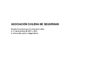 ACHS: Estados financieros individuales al 31 de diciembre de 2023