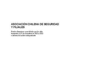 ACHS: Estados financieros consolidados al 31 de diciembre de 2023