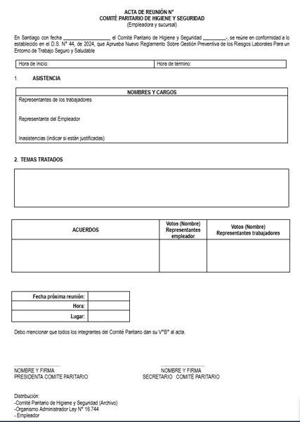 Acta de reunión