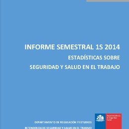 Informe Semestral 1S 2014: Estadísticas sobre Seguridad y Salud en el Trabajo