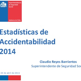 Estadísticas de Accidentabilidad 2014