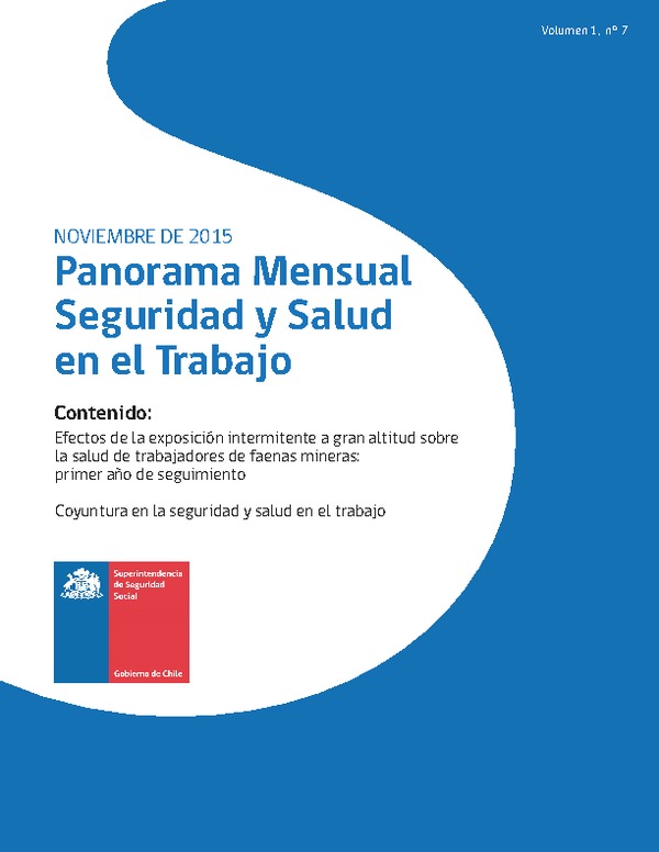 Panorama Mensual Seguridad y Salud en el Trabajo noviembre 2015