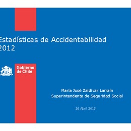 Estadísticas de Accidentabilidad 2012