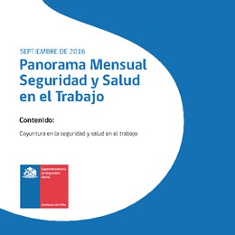 Panorama Mensual Seguridad y Salud en el Trabajo septiembre 2016