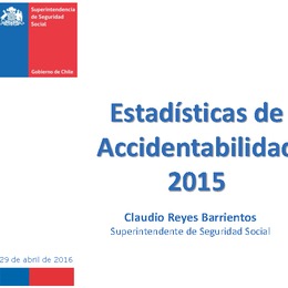 Estadísticas de Accidentabilidad 2015