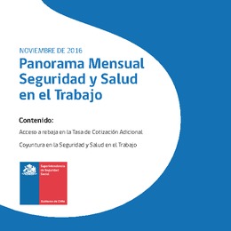 Panorama Mensual Seguridad y Salud en el Trabajo noviembre 2016