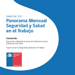 Panorama Mensual Seguridad y Salud en el Trabajo marzo 2017