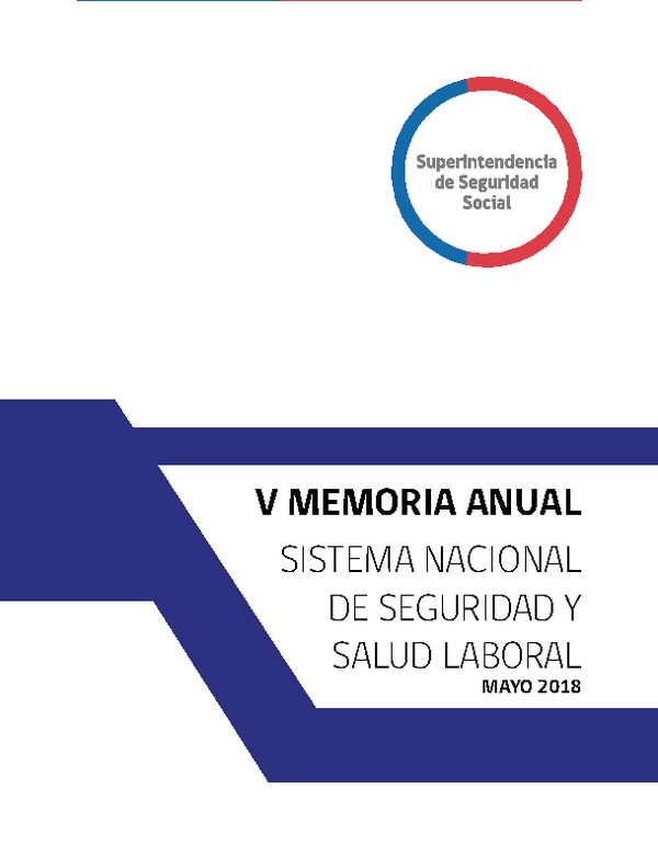 Memoria Anual del Sistema Nacional de Seguridad y Salud Laboral Mayo 2018